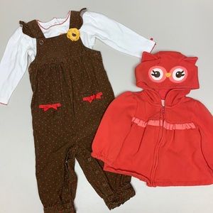 Gymboree 12-18 months owl set